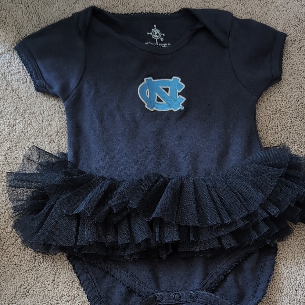 North Carolina Blue Onesie With Built-in Tutu